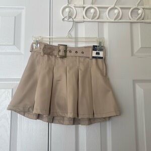 Children’s (Girls) Classic School Uniforms Tan Skort (with Hidden Comfort Short)